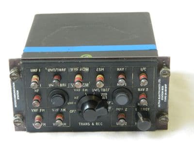 Ex RAF Sea King Helicopter Intercom Station Box Part Number UA6518/1F [1R6B]