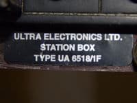 Ex RAF Sea King Helicopter Intercom Station Box Part Number UA6518/1F [1R6B]