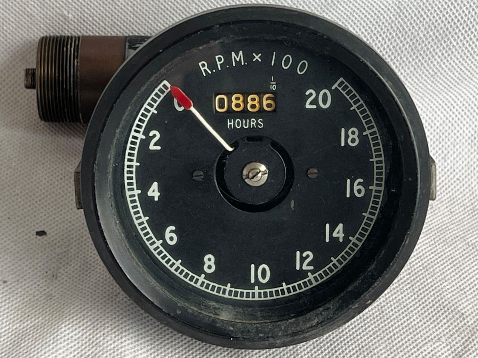 Ex RAF Tachometer 0-20 000 R P M 10 5cm Diameter 1R8C