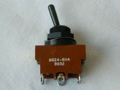 Ex RAF Toggle Switch, 2 Pole Change Over, 2 Position [1R7C]