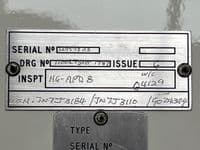 Ex RAF VC10 Aircraft Door Cover Panel, Part No. 110027SHT1737 [PL15]