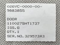 Ex RAF VC10 Aircraft Door Cover Panel, Part No. 110027SHT1737 [PL15]
