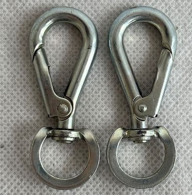 Ex RAF Yacht Swivel Snap Hook Steel, Pair [CN1D-6]