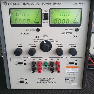 Farnell XA35-2T Linear Bench Power Supply, 0-35V 2A or 4A, 0-70V 2A