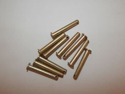 Flat Round Headed Straight Pin, Drilled Shank, 4.75mm Diam, 32.75mm Length [L16]