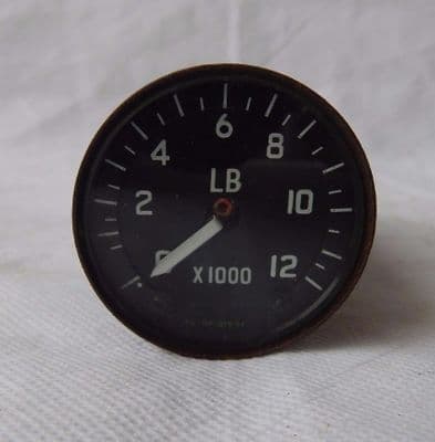 Fuel Quantity Indicator from VC10 Aircraft, Range 0-12000LB, 2