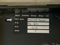 Gazelle Helicopter Monitor Sliding Mount, AG-1201 [GR382E]