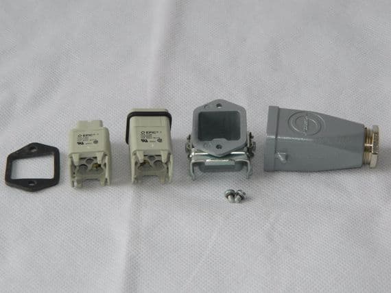H-A Series 4 Way Male and Female 10A Panel Socket Kit [1R11D]