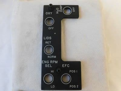 Harrier Aircraft Cockpit Indicating Panel Part No: MD800001-403 [1R5D]