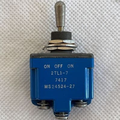 Honeywell ON/OFF/ON Micro Toggle Switch, DPDT, 3 Position, 2TL1-7 [D4D]