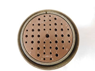 ITT Cannon Aircraft 47 Pin Connector Plug, Part No MS3106B40-9S [D5B]