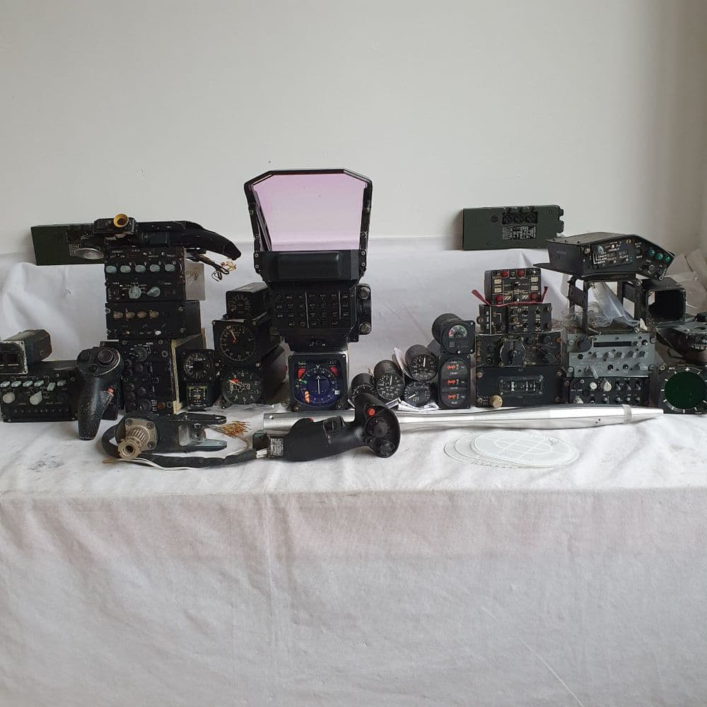 Jaguar Aircraft Instruments Control Panels and Stick