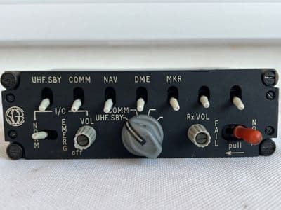 Jet Provost Aircraft Radio Intercom Control Station Box, B691/17 [D6C]