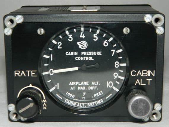 Jet Stream Aircraft Cabin Pressure Controller, Part No: 130312-7 [1R8C]