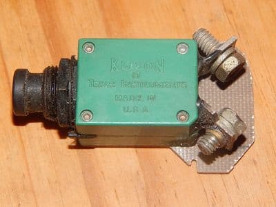Klixon Aircraft 3 Amp Circuit Breaker, 3A, Part No. 2TC6-3 BACC18Z3R [1R2D]