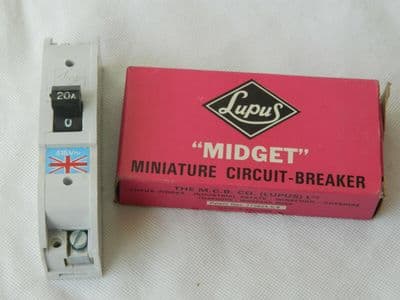 Lupus Midget 20A Amp 415V Single Pole Circuit Breaker [1R9C]