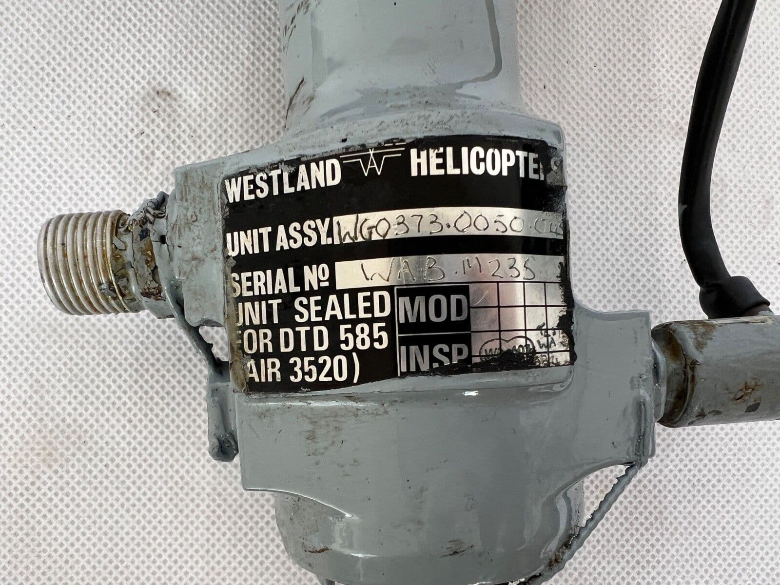 Lynx HMA8 Helicopter Nose Steering Castor Jack From ZD261 WG0373-0050 ...