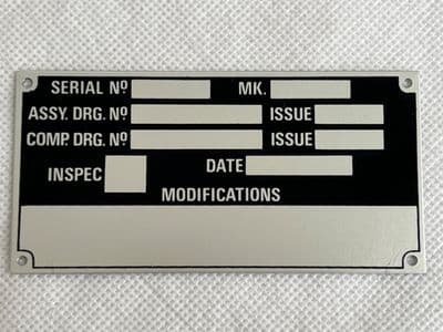 Martin Baker Ejection Seat Modification Plate MBEU16220 [D5D]