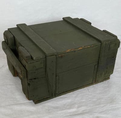 Military Green Wooden Storage Case For Film TV Prop, 43 x 30 x 21cm [PC46]