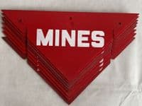 Military Minefield Warning Marker Kit With 8 Signs [1R7D2]