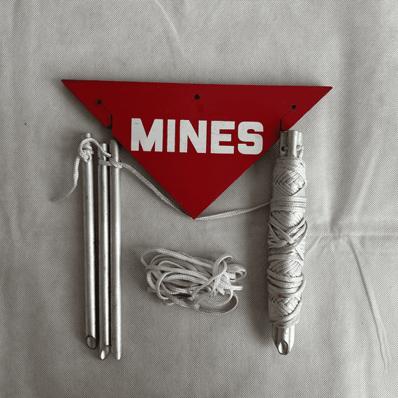 Military Minefield Warning Marker Kit With 8 Signs [1R7D2]