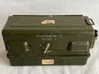 Military Vintage Army Field Telephone Set 