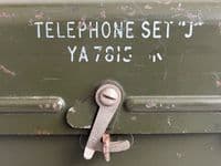 Military Vintage Army Field Telephone Set 