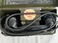Military Vintage Army Field Telephone Set 