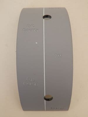 New Nimrod Aircraft Flap Cockpit Panel Facia 16cm x 6.5 cm Part P 3200/1 [1R10B]