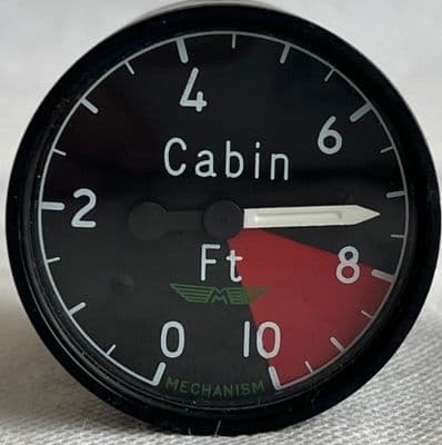Nimrod Aircraft 0-10FT Cabin Altimeter Indicator [1R8D]
