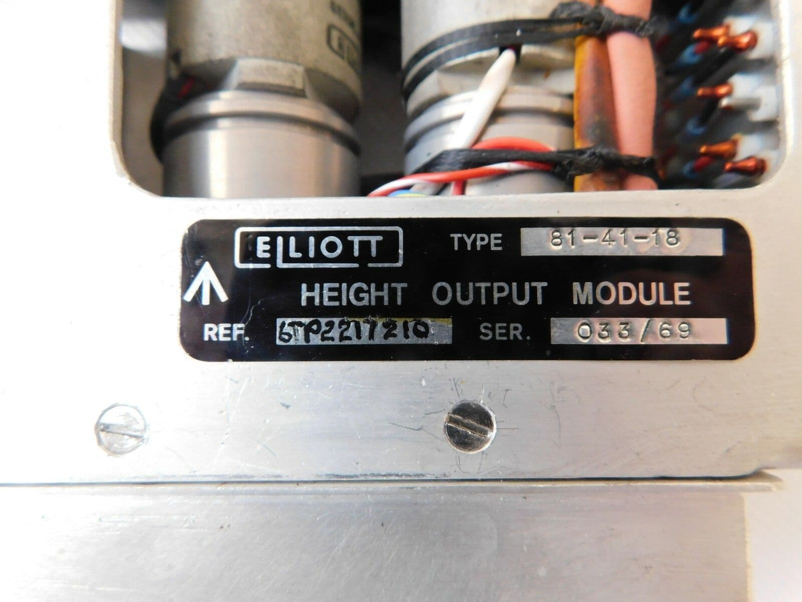 Nimrod Aircraft Air Data Computer Height Module Type 81-41-18 1R9B