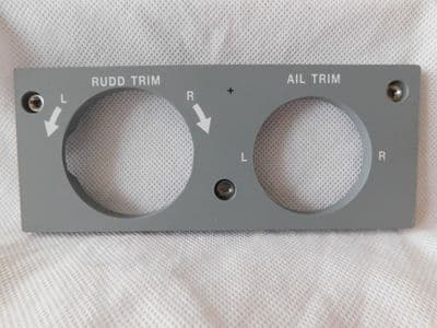 Nimrod Aircraft Cockpit Rud And Ail Trim Light Panel [D6B]