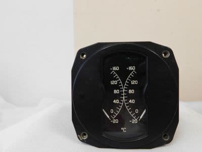 Nimrod Aircraft Dual Temperature Gauge From XZ281 Ref No 6A/11809 [1R7B]