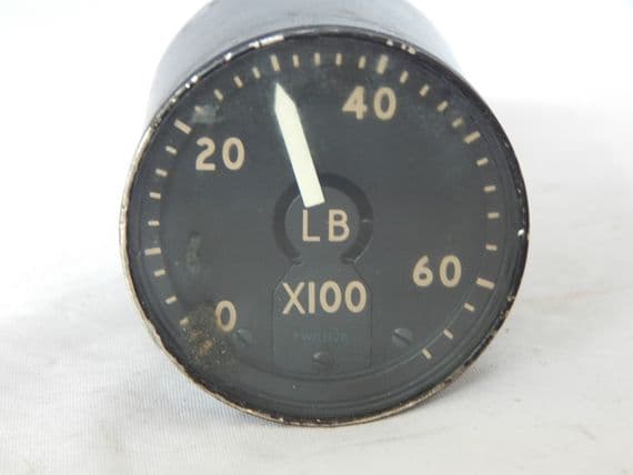 Nimrod Aircraft Fuel Gauge, 0-6500 LB, Part No. PW/LH28 [1R9C]