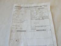 Nimrod Aircraft Galley Seat Back Cover Part No: 2021-018A [1R4E]