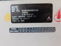 Nimrod Aircraft Inter Communication Station Box Part No: A-46-0039-01X [1R7B]