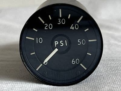 Nimrod Aircraft Oil Pressure Indicator Gauge, 0-60Psi, PW/0801 KMV/BU/1 [1R9C]