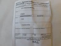 Nimrod Aircraft Rover APU Starter Motor Part No: CO624 [1R1A]