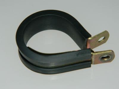 P Clamp Rubber Coated Steel For 1 1/8