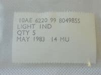 Pack Of 5 Aircraft Cockpit Panel Indicator Lights Lamp 28V [1R8C]