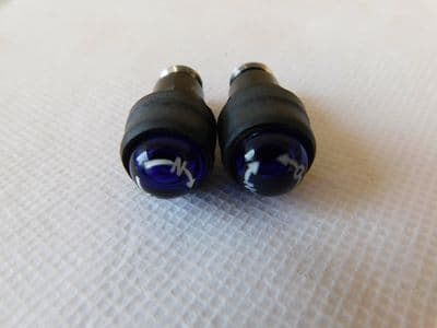 Pair Of Aircraft Cockpit Blue Dimmer Lamp Covers [1R5C]