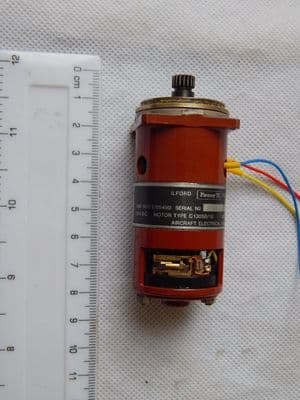 Plessey UK Aircraft 28V DC Motor Type C13058/10 [1R8E]
