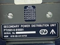 Ptarmigan Radio Secondary Power Distribution Unit, PT2501-0-610001 [D8D]