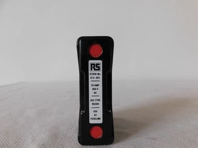 Red Spot 20 Amp Fuse Holder For A1 Fuse, Part No RS20H [D5B]