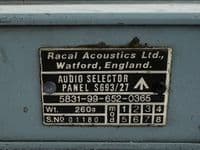 Sea King Helicopter Crewmans Audio Selector Panel, Part No. S693-27 [1R9C]