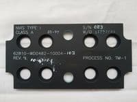 Sea King Helicopter UHF Panel Facia. New. [1R1D]