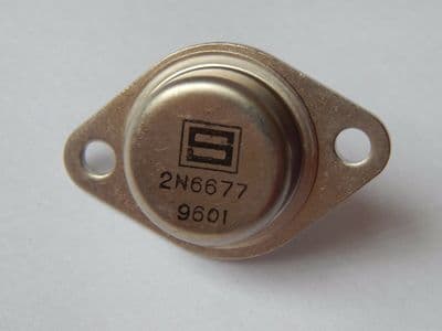 Silicon Power Transistor, 2N6677, NPN, 175W, 550V, 20A, TO3 [3R1E, EC55]