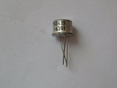 Silicon Transistor, 2N3635, PNP, 1W, 140V, 1A, TO-5 [3R1E, EC60]