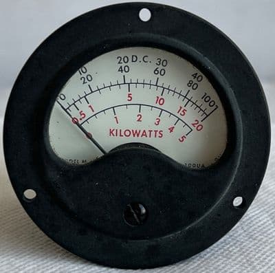 Simpson Sun Meter 0-5KW DC Watt Meter M421 [1R8D]