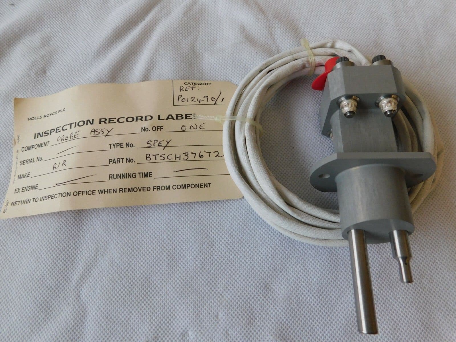 Spey Jet Engine Probe Part No BTSCH37672 1R1D